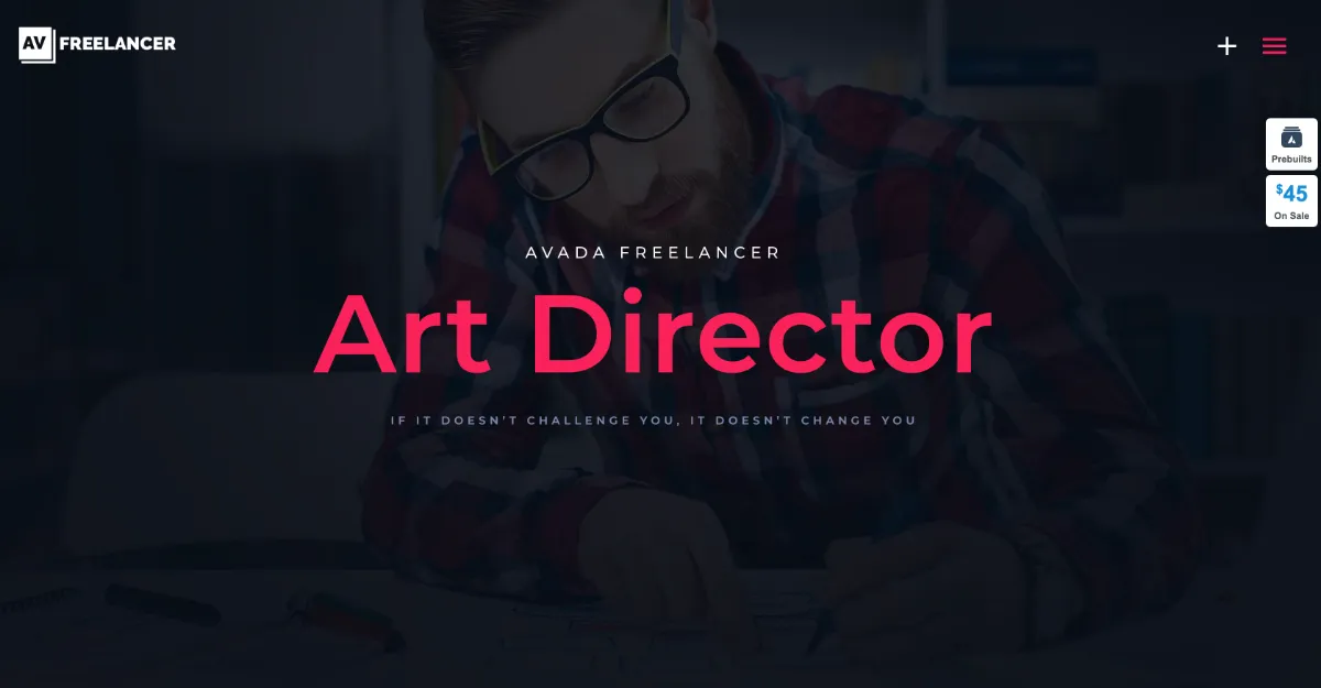 Avada Theme Freelancer Website