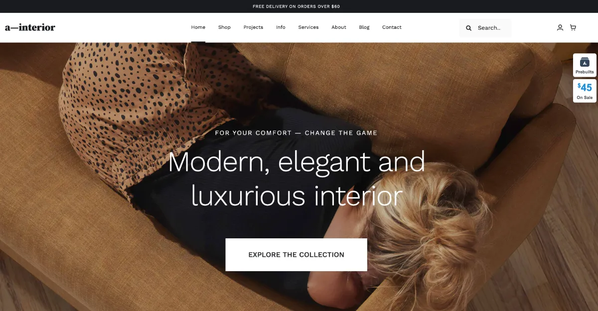 Avada Theme Interior Design Website