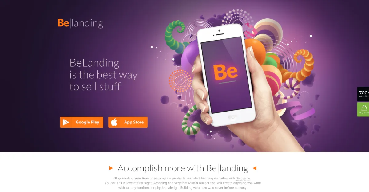 Betheme Landing Page