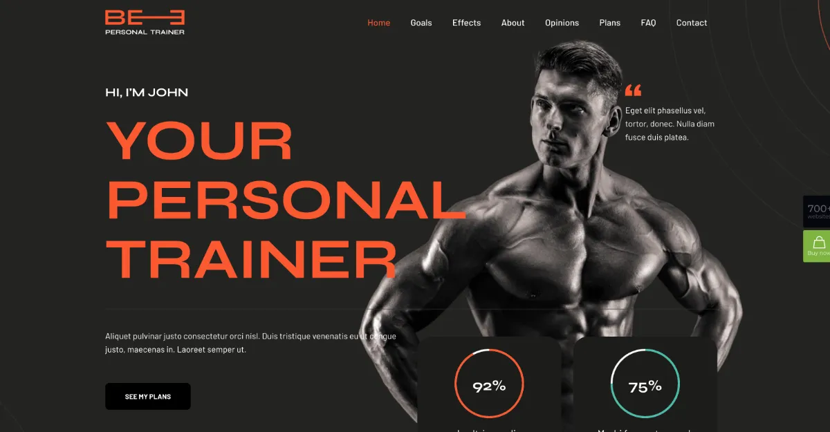 Betheme Personal Trainer 3