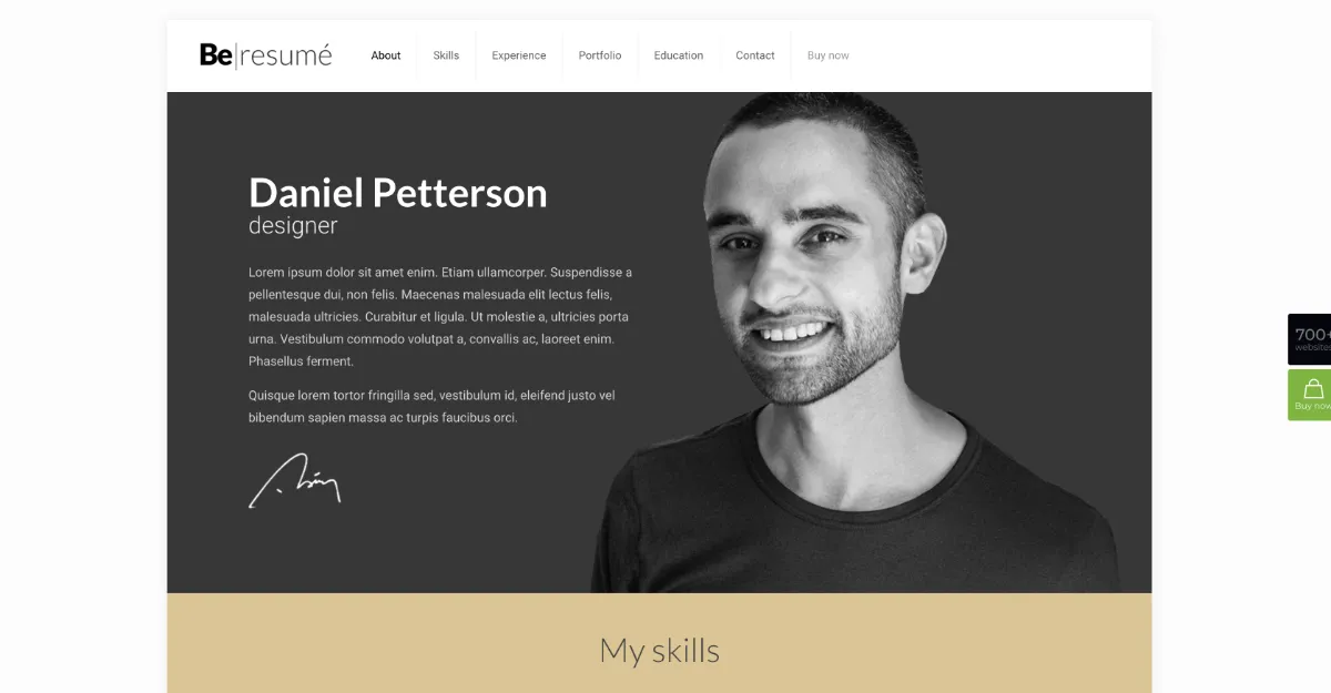 Betheme Resume