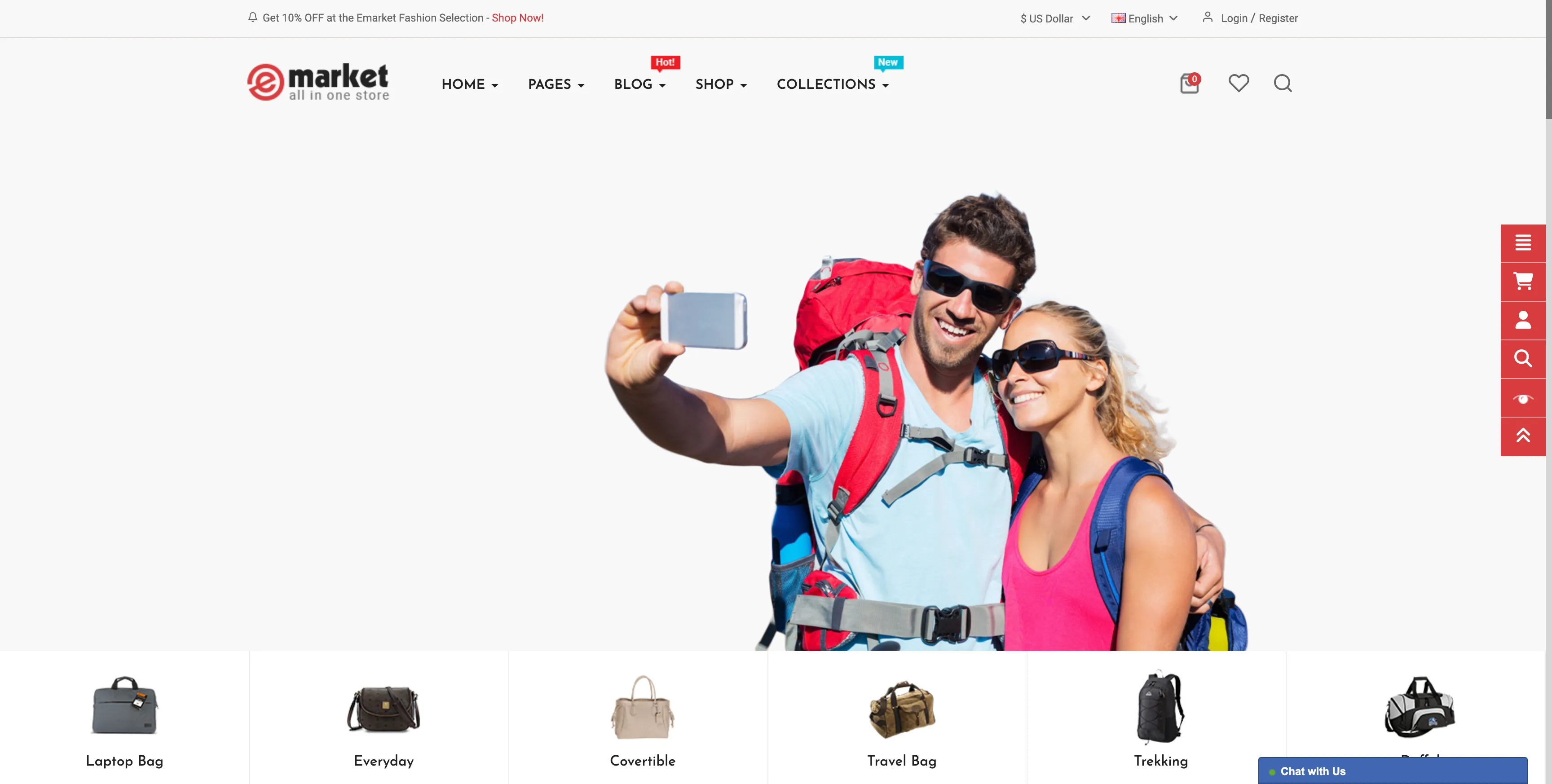 emarket Opencart Theme Home Layout 29