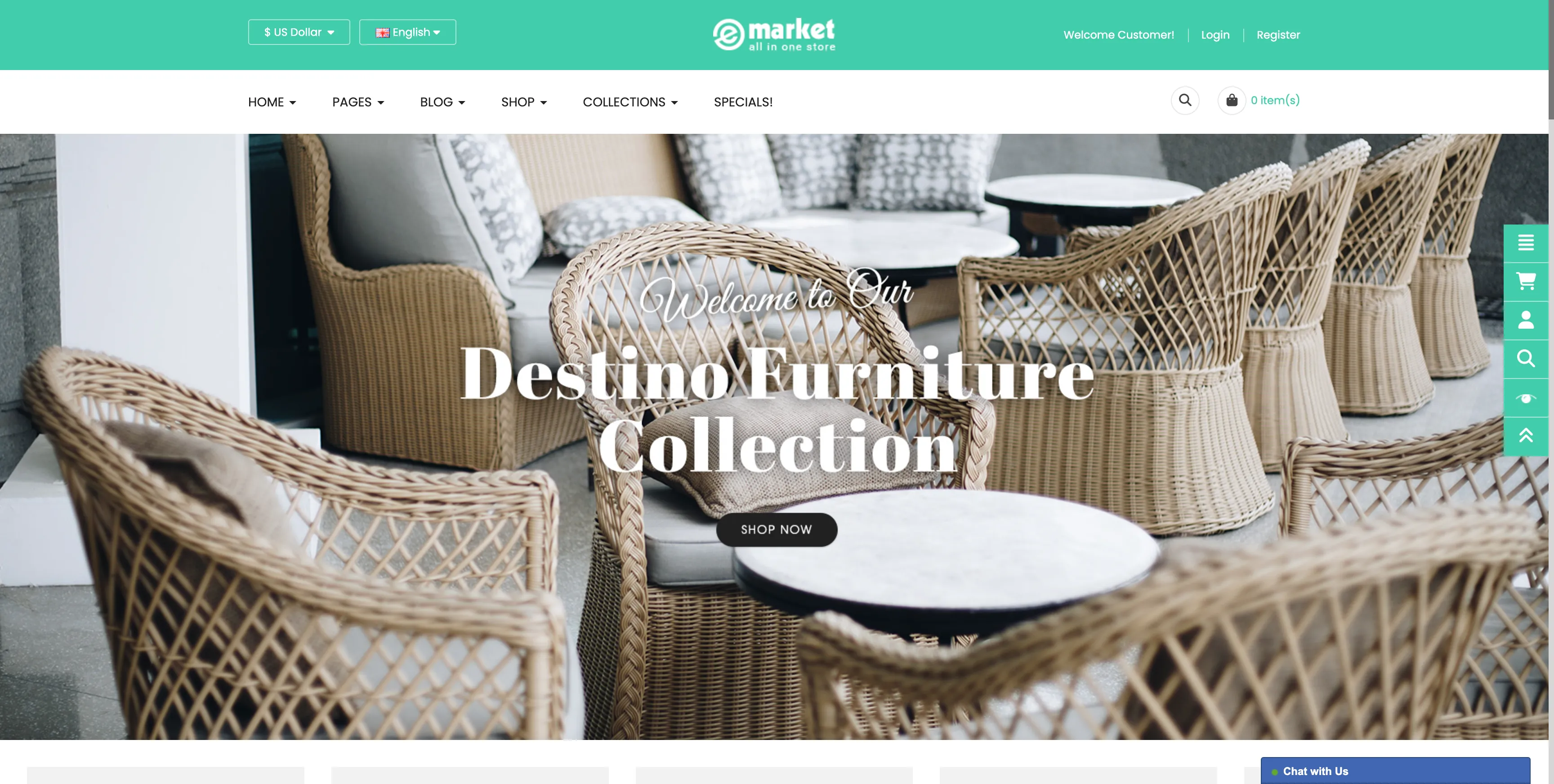 emarket Opencart Theme Home Layout 9