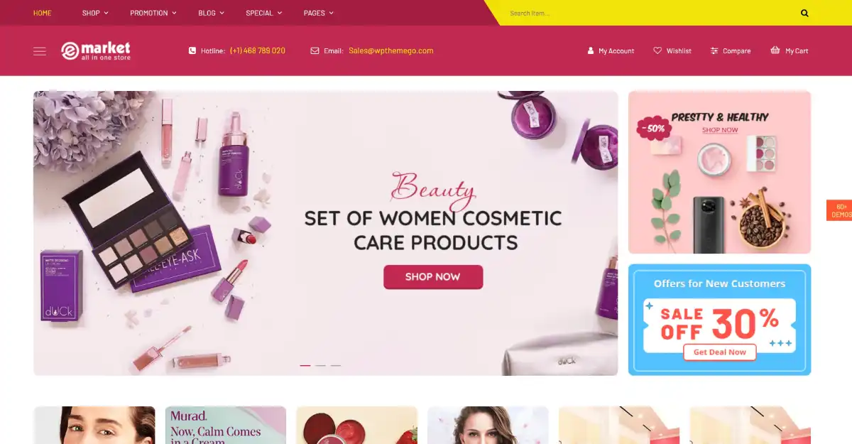 eMarket Woocommerce Theme Marketplace 14 View Demo