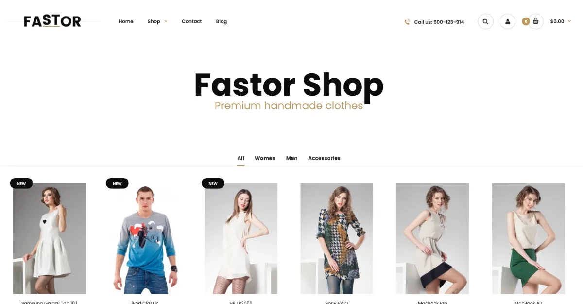 Fastor Theme Fashion simple