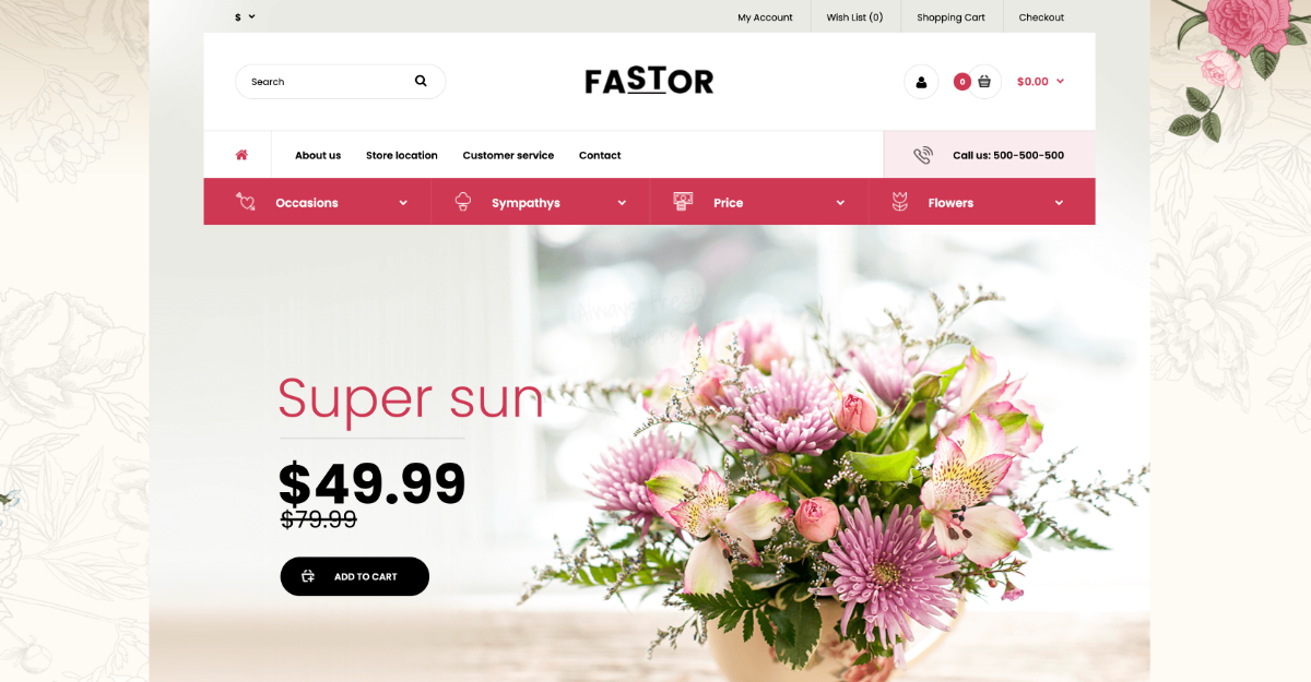 Fastor Theme Flowers