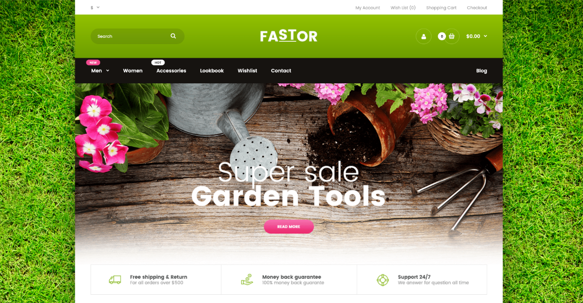 Fastor Theme Garden