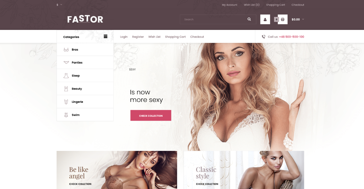 Fastor Theme Lingerie v2