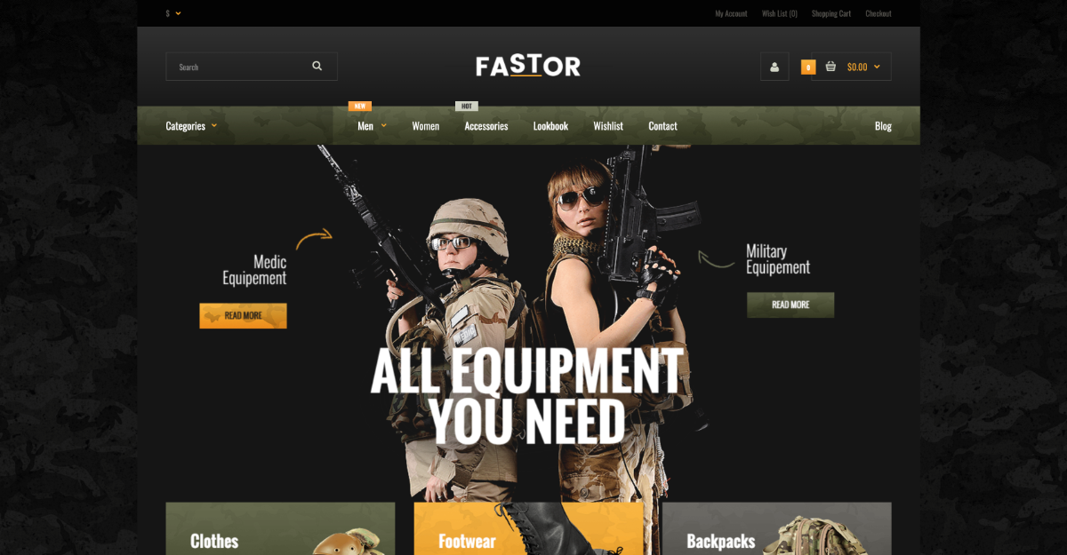 Fastor Theme Military