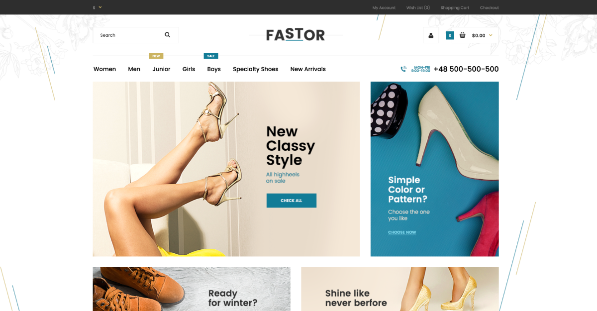 Fastor Theme Shoes v3