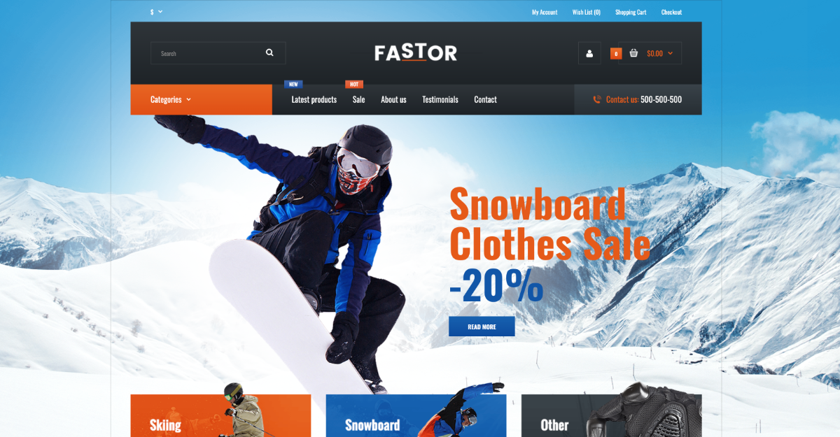 Fastor Theme Sport winter