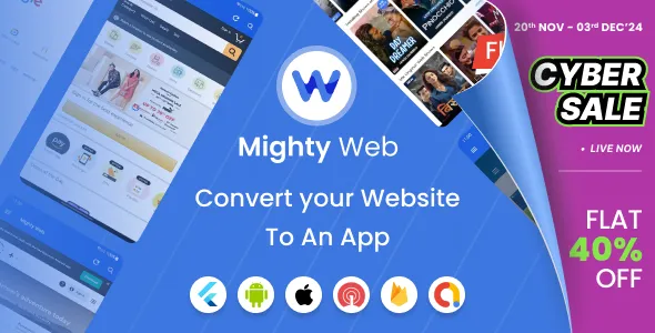 MightyWeb Webview Web to App Convertor