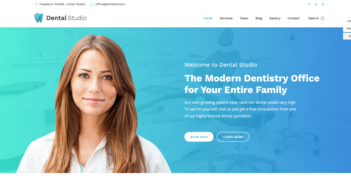 Newspaper Theme Dental Studio Pro