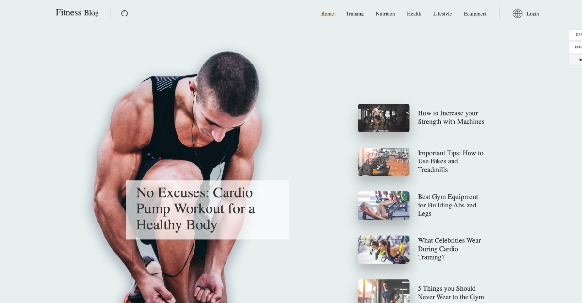 Newspaper Theme Fitness Blog