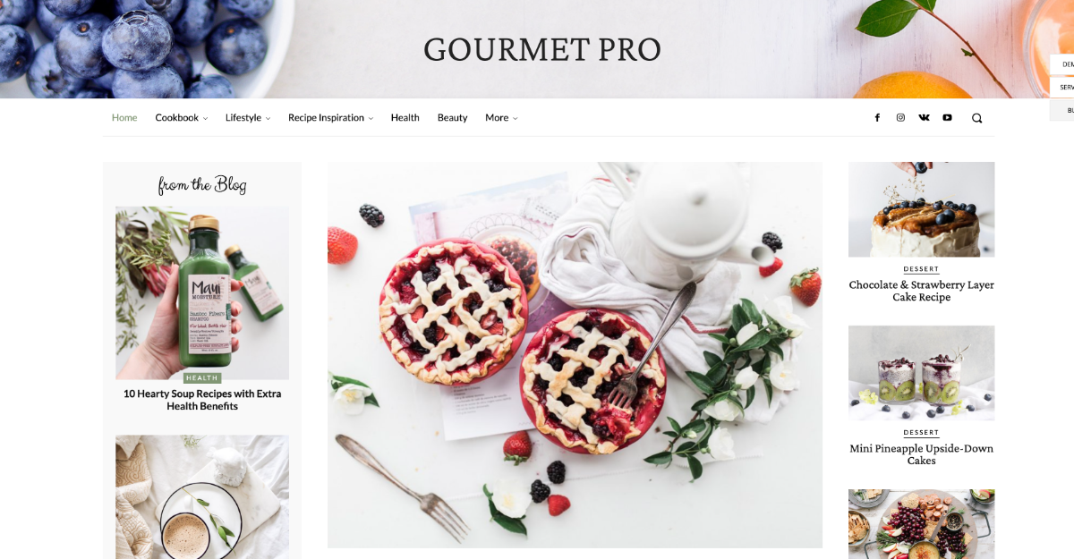 Newspaper Theme Gourmet Pro