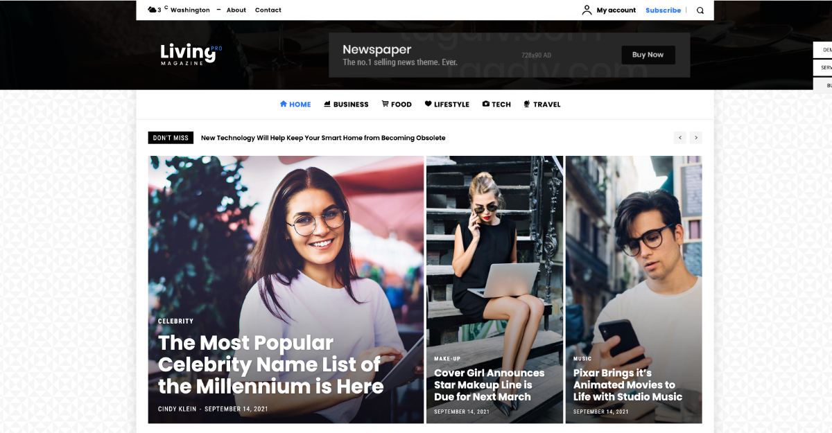Newspaper Theme Living Pro
