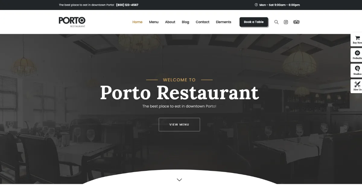 Porto Theme Restaurant