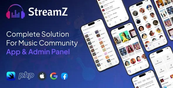 Streamz A music streaming iOS app with admin panel